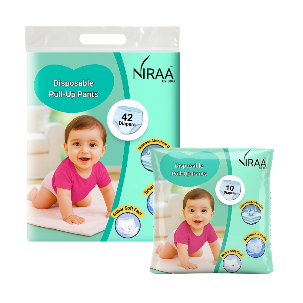 Disposable Pull-Up Pants Baby Diaper | Size - M