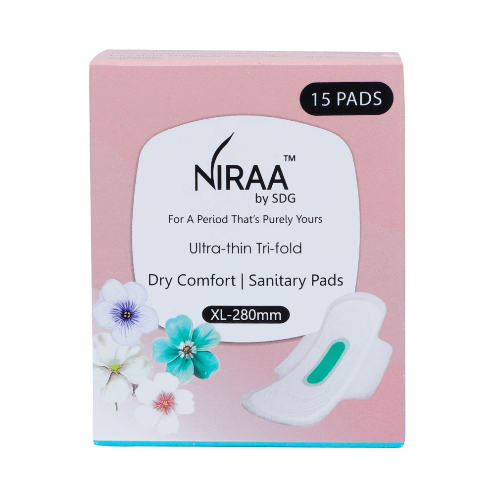 Combo (17 Pads) - Travel Pouch (2 Pads) + Ultra-Thin Tri-Fold Sanitary Pads with Anion Chip (15 Pads) | Size – XL (280mm) - Image 3